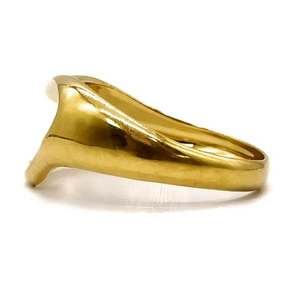 Tiffany & Co. Peretti 18k Yellow Gold Open Heart Ring - Picture 2 of 8